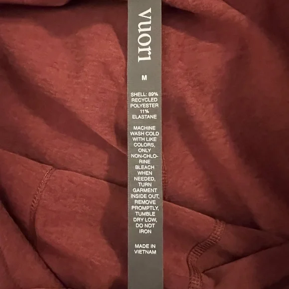 Vuori Burgundy Track Pants - Picture 2 of 6